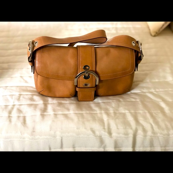 Authentic COACH Soho Tan Leather Satchel #9434 - Picture 1 of 5